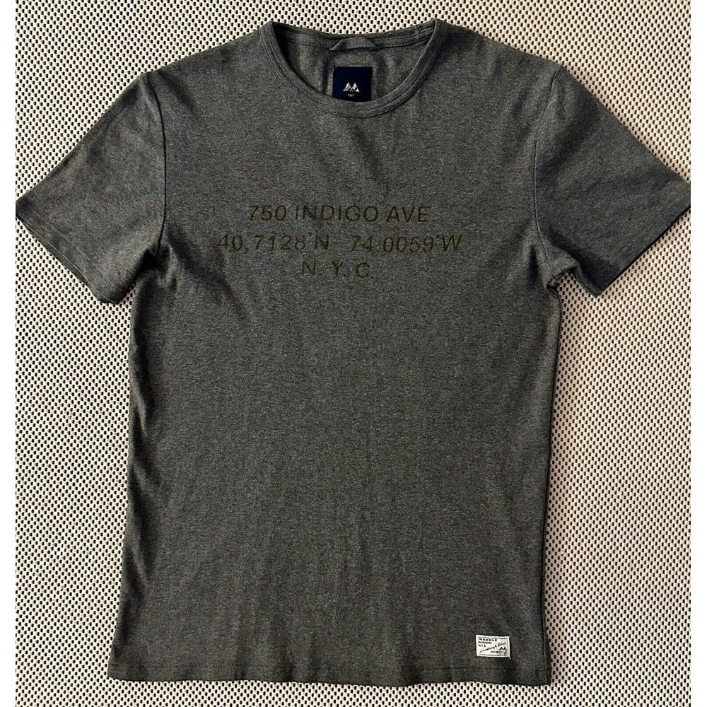 Lindbergh T Shirt Mens Size M Short Sleeve‎ Grey Graphic